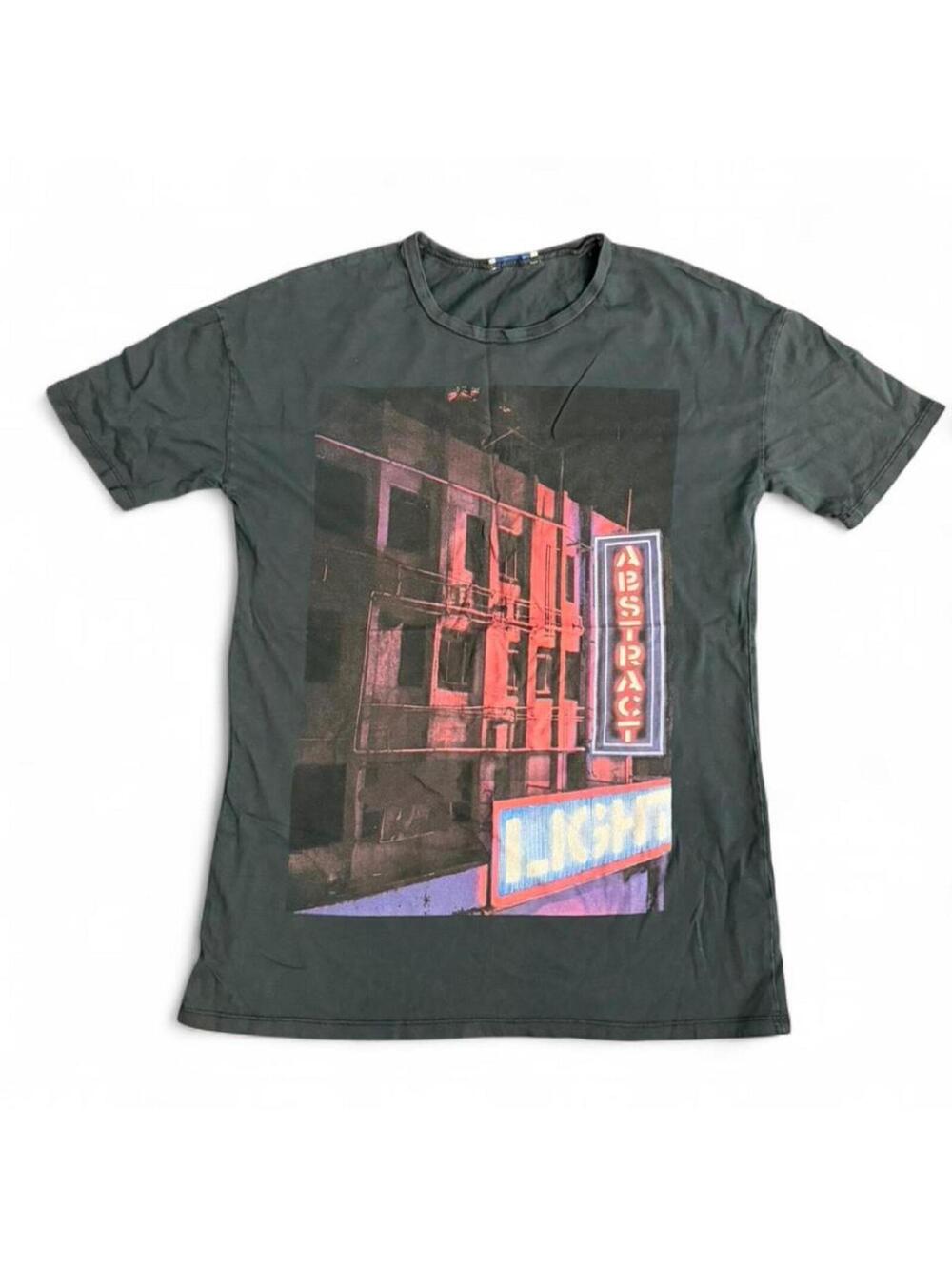 Zara Women's Black and Grey Tshirt